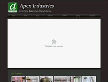 Tablet Screenshot of apexindustries.com.pk